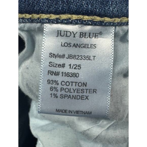 Judy Blue Women's Boyfriend Fit Blue Stretch Denim Jeans - Size 1 (27x27) - Picture 6 of 6